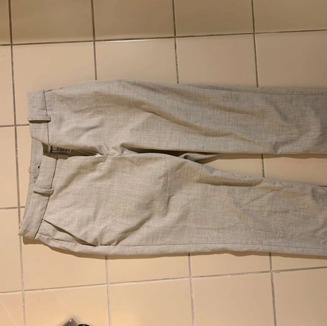 Beige/gråa Kostymbyxor H&M - 90