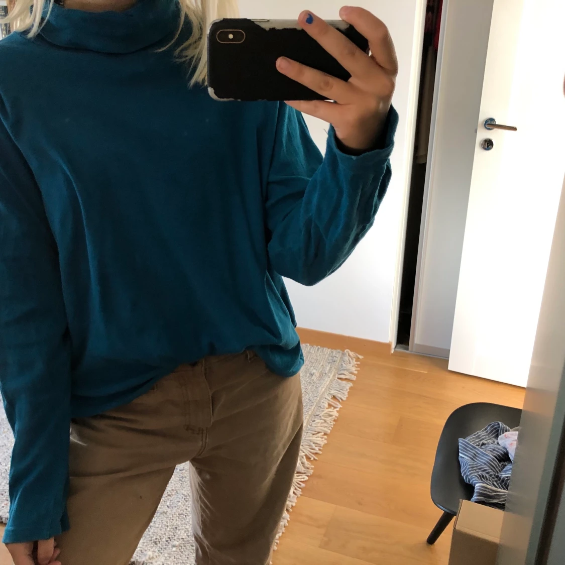 Super fin blå polo!