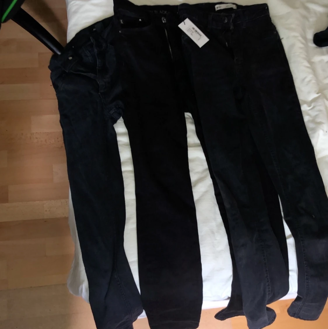 Tre svarta skinnyjeans, 50kr styck!