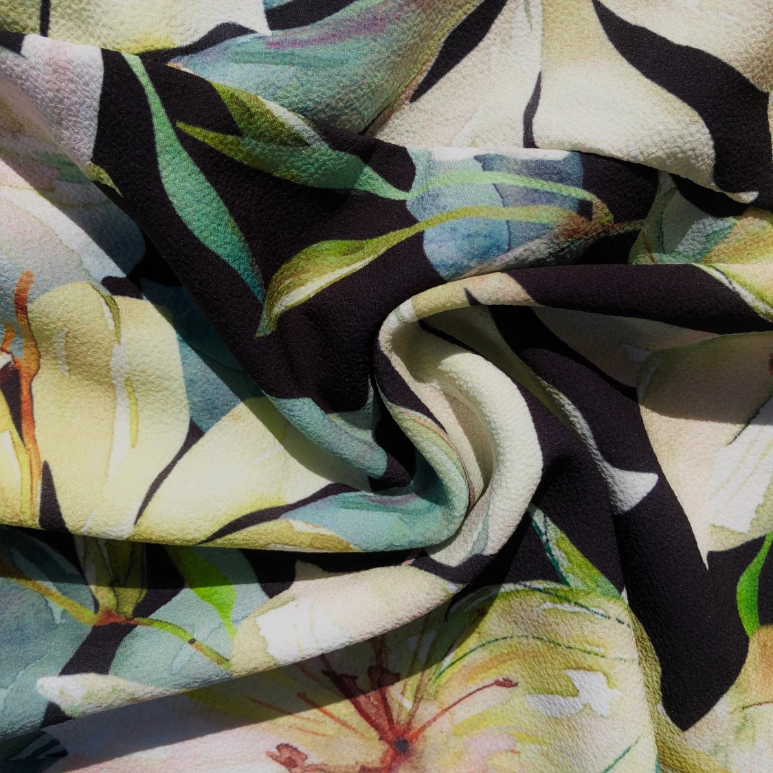 blommig färgglad off-shoulder croptop  - 91