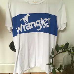 En jättesnygg T-shirt från Wangler, med en liten missfärgning på kragen som syns på bilden. Kan mötas upp i Uppsala eller frakta