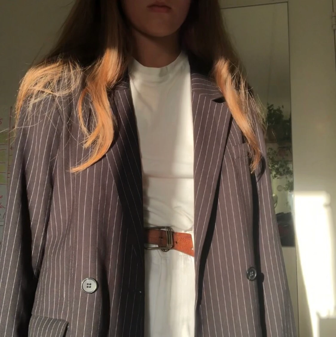 Randig kavaj från Monki