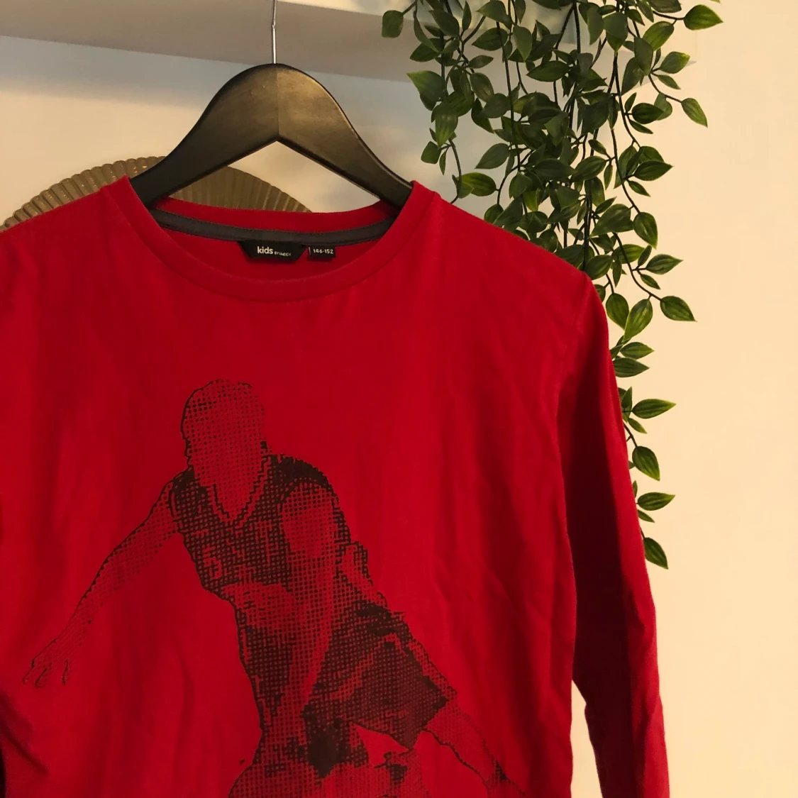 Långärmad T-shirt me tryck 