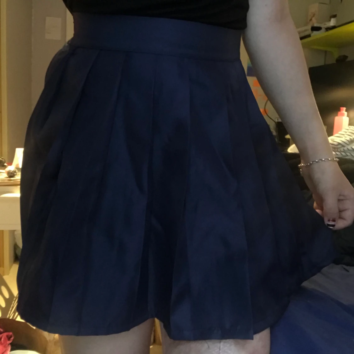 Mörkblå ”tenniskjol” strl XS/S - 90