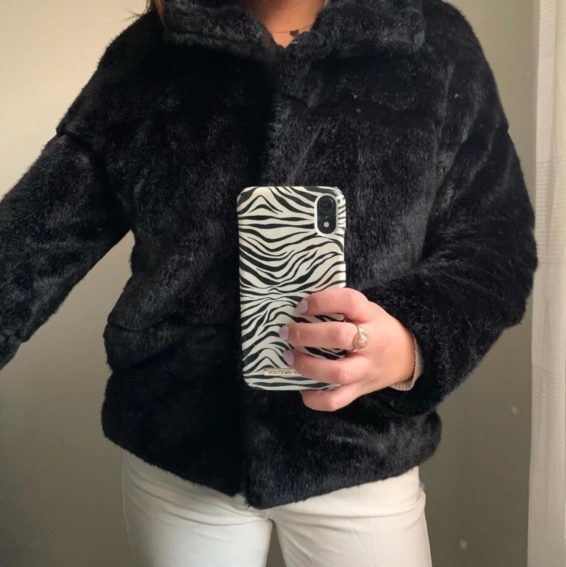 Fuskpäls jacka - 90