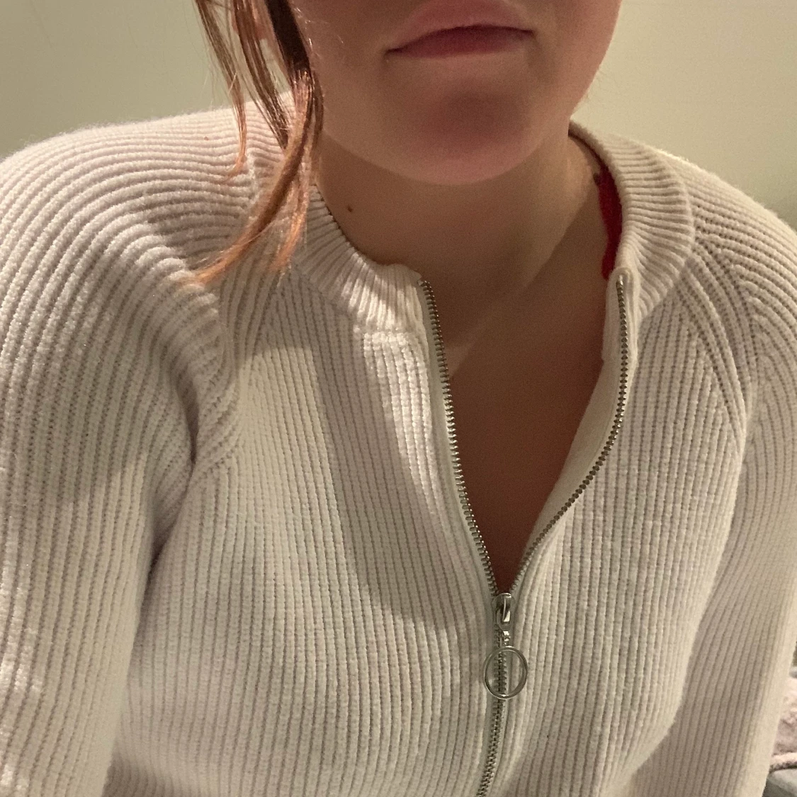 Stickad tröja med dragkedja ✨ - 90
