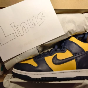 Nike SB Dunk High 'Michigan'  - Helt nya och oanvända Nike SB Dunk High i färgen 'Michigan' och storlek 42.