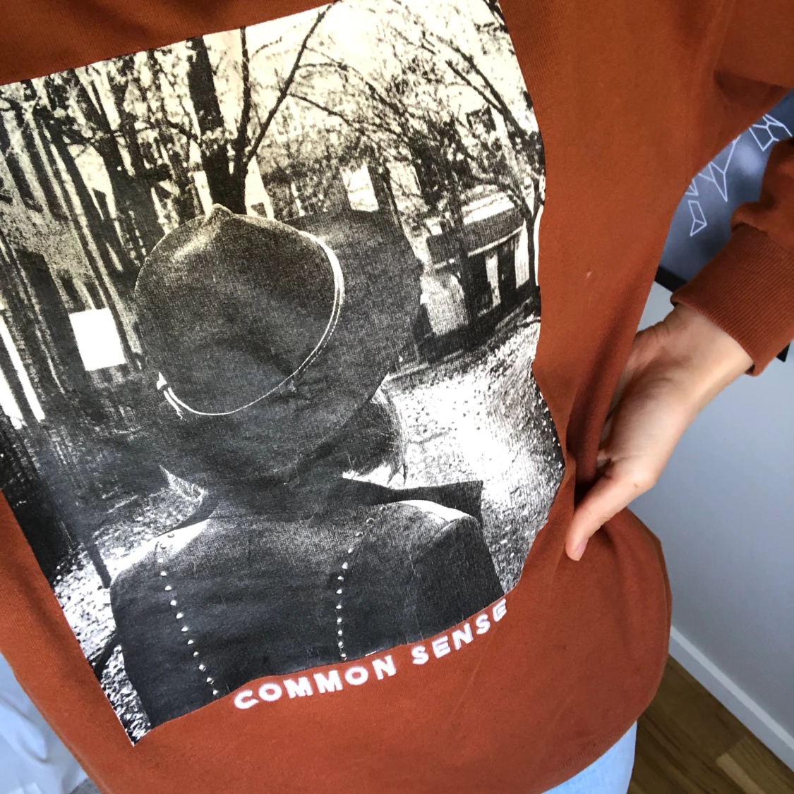 Sweatshirt med tryck  - 90