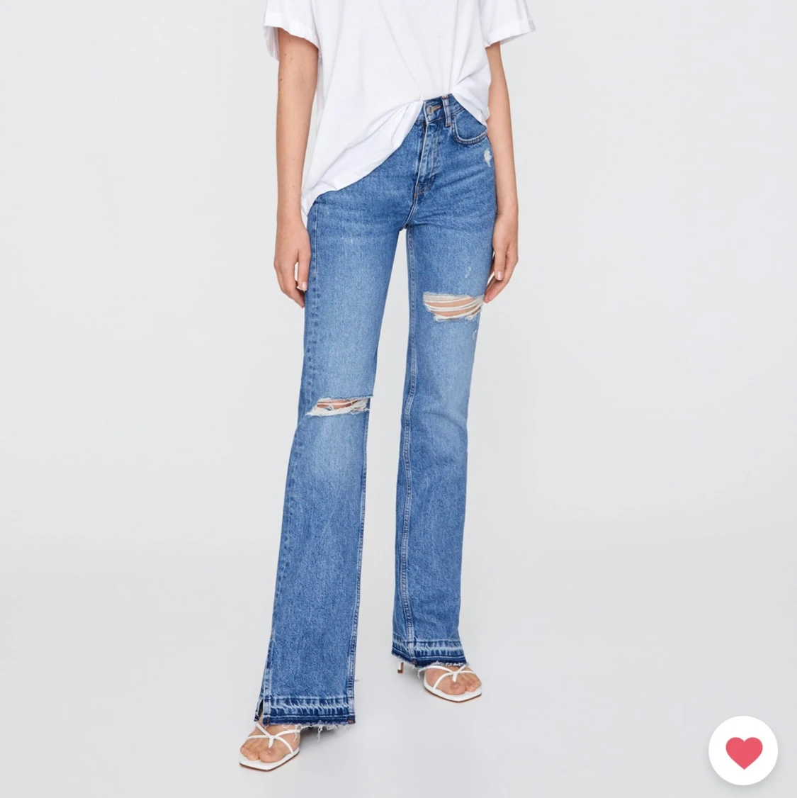 Pull and bear highwaisted jeans med slit