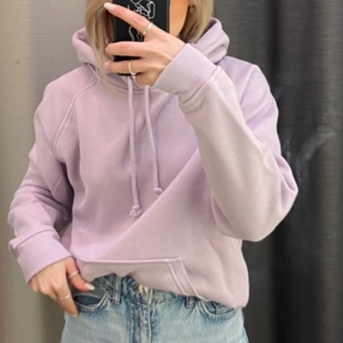 Ljuslila hoodie - 90