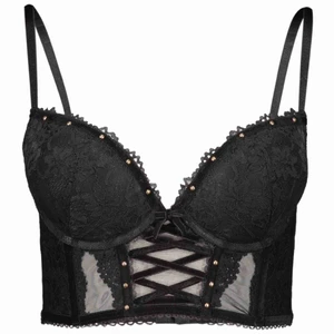  - Svart korsett bh. Fint skick , storlek 75c. Köpt för 219kr