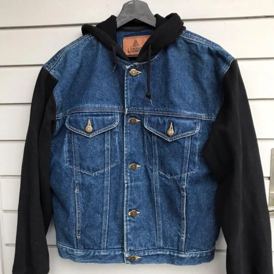 Jeansjacka med tygärmar