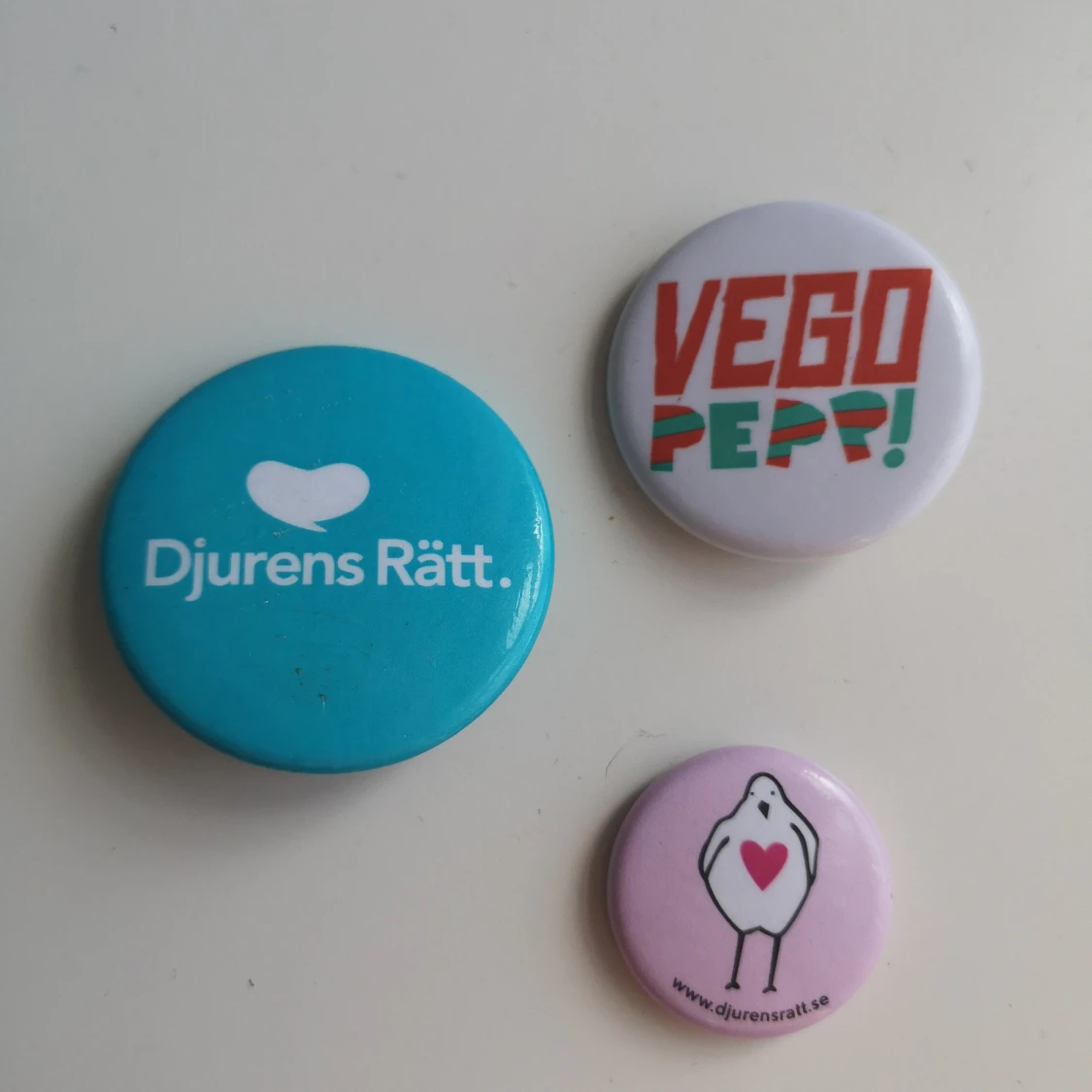 Vegan pins