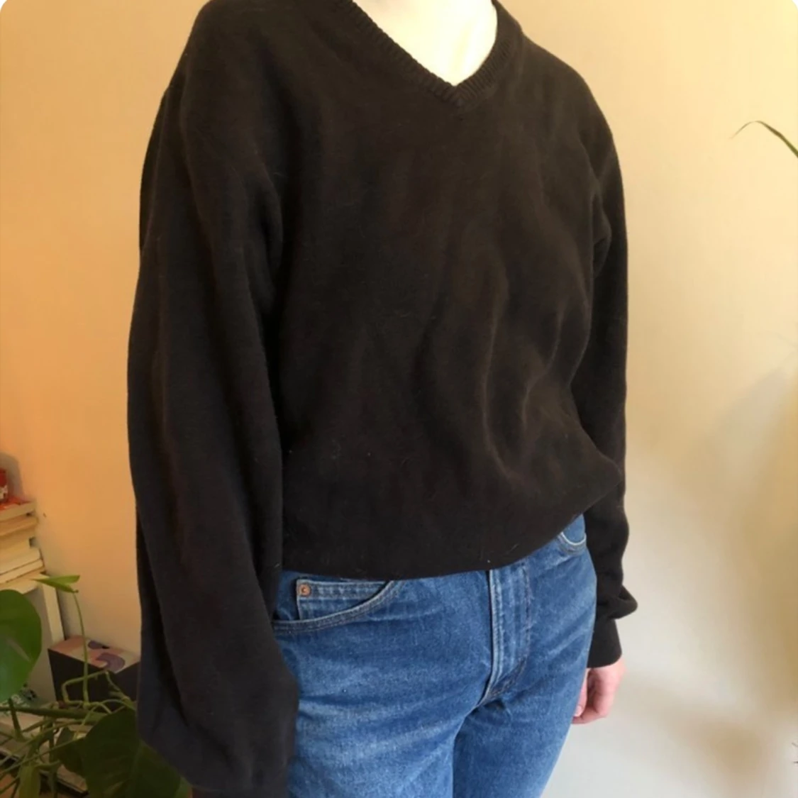 Svart tjocktröja - 90