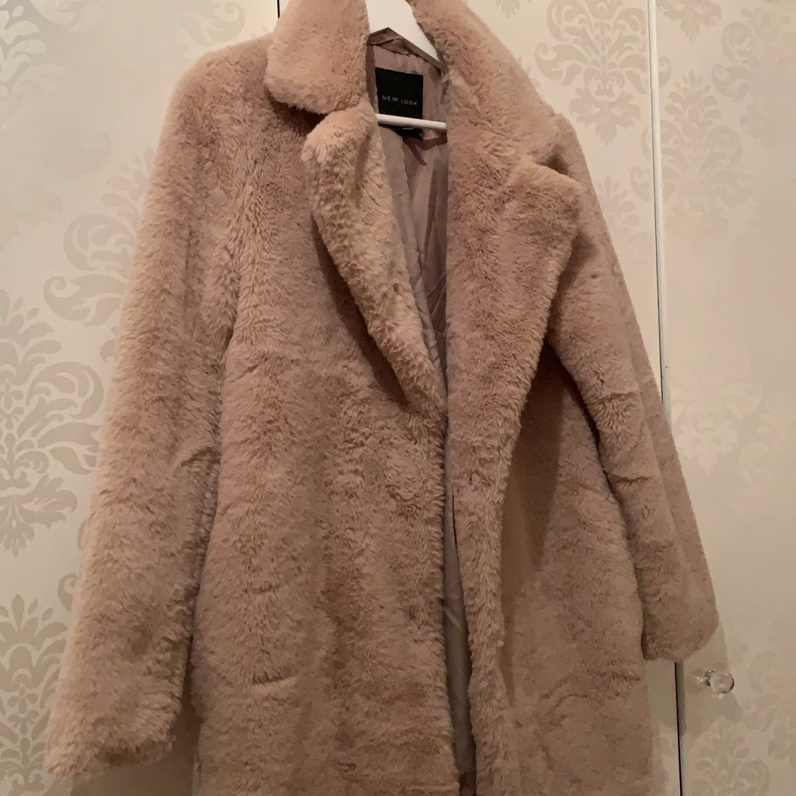 rosa pälsjacka stl.s - 91