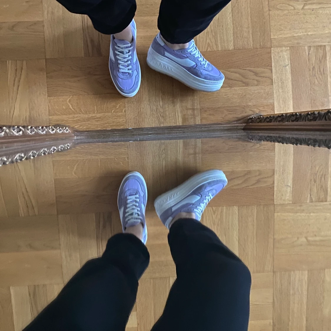 Lila pastell platform platå sneakers 38 - 90