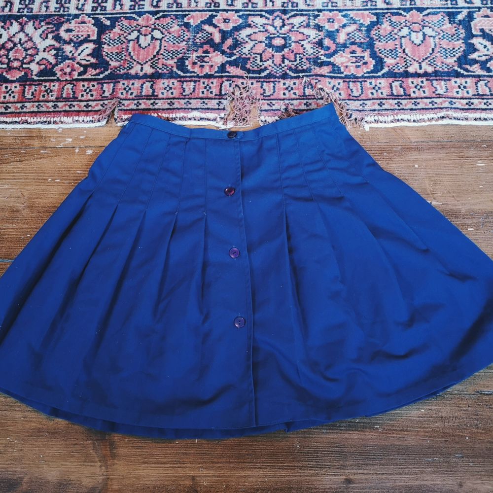 Kornblå kjol från 60talet. Märkt | Plick Second Hand