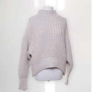 Beige polotröja - Stickad