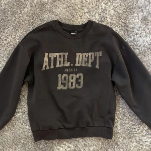 Sweatshirt med tryck - Fint skick! Färgen är väldigt mörkt grå.