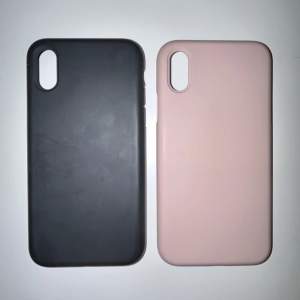 skal iPhone X/XS, bra tillstånd, i rosa & svart, köpt från amazon, 