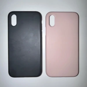 mobilskal iPhone X/XS - skal iPhone X/XS, bra tillstånd, i rosa & svart, köpt från amazon, 