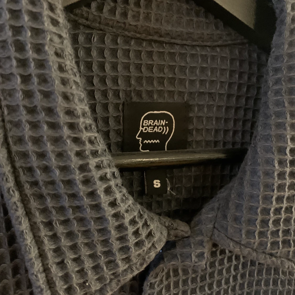 Brain dead overshirt waffle grå S - 90
