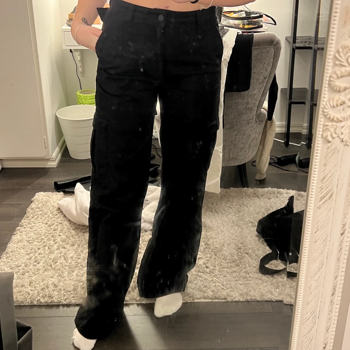 Cargo byxor i svart - 91