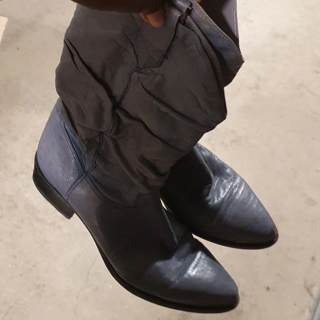 Âkta vintage leathee cowboyboots