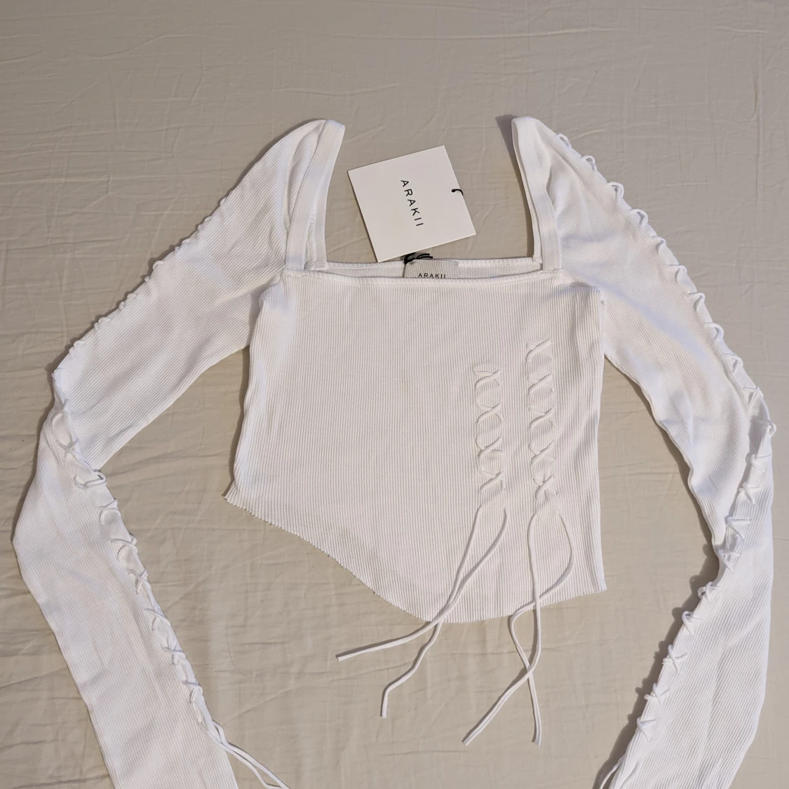 Naomi Long Sleeve Top White - 90