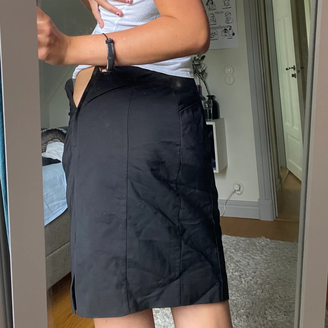 Svart lång kjol - 90