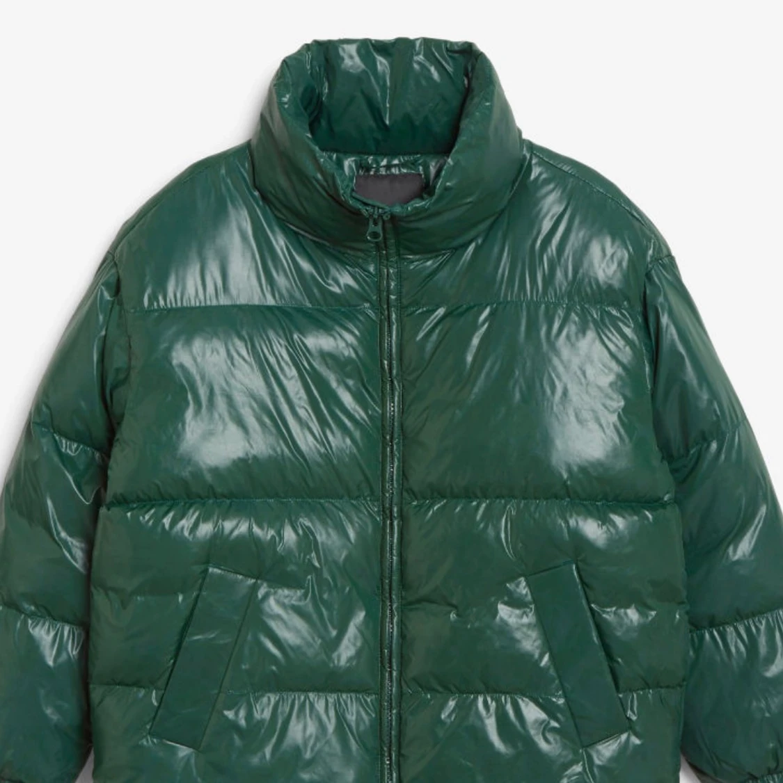 Oversize pufferjacka i storköken xs