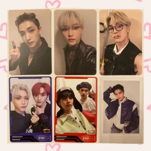 Stray kids photocard - Felix pola och Jeongin inte tillgängliga. 55kr för Bang chan och felix. 20kr för unit