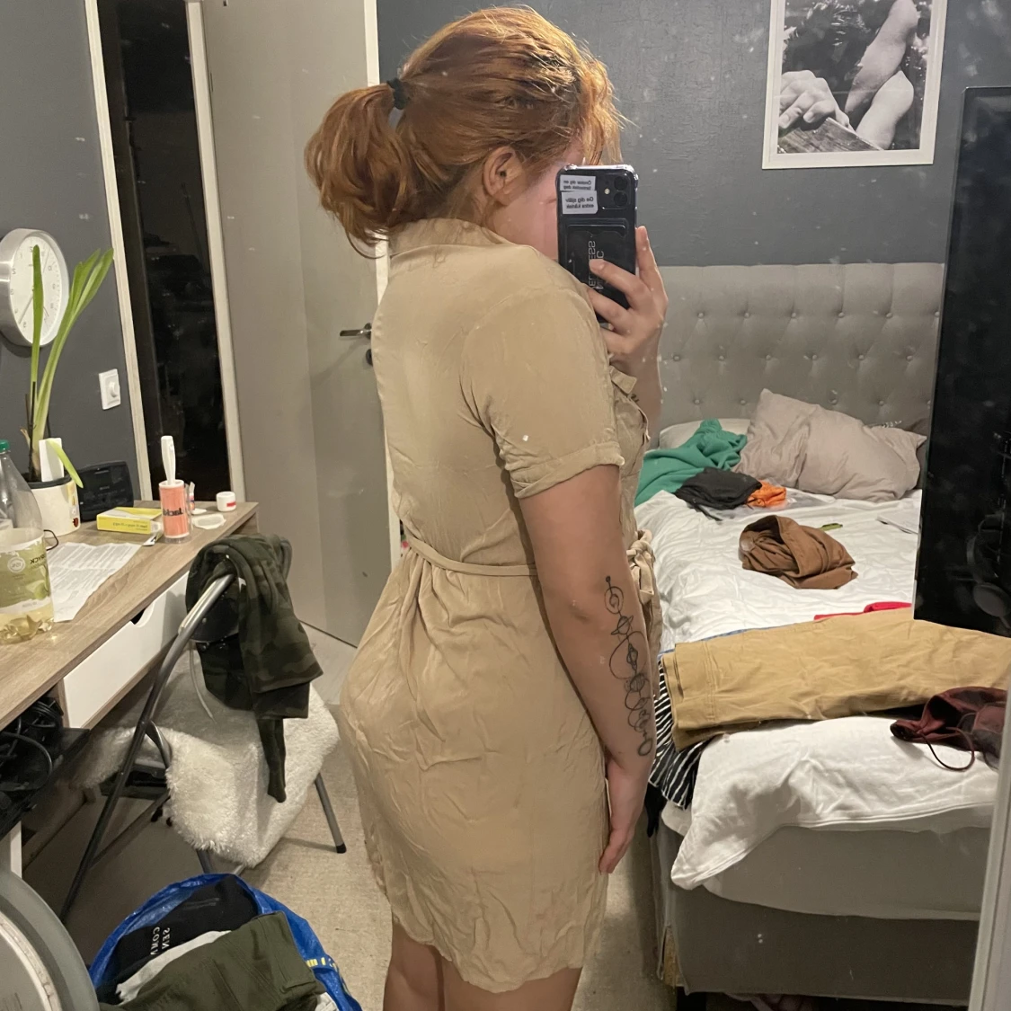 Beige klänning - 90