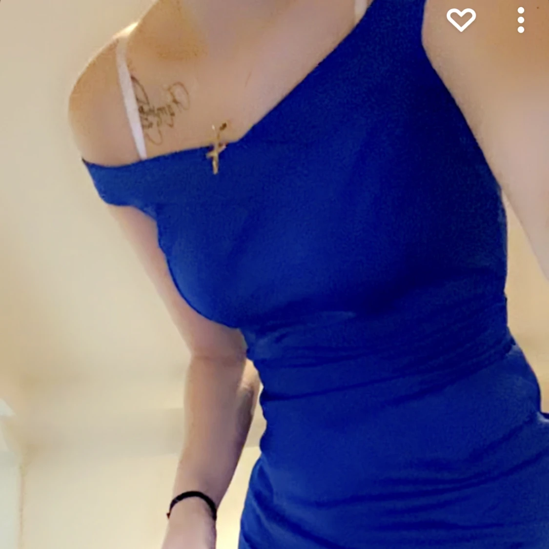 Marinblå klänning  - 90