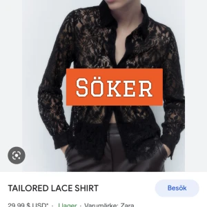 Söker denna blus ifrån zara!  - Söker denna spetsblus ifrån zara🤩