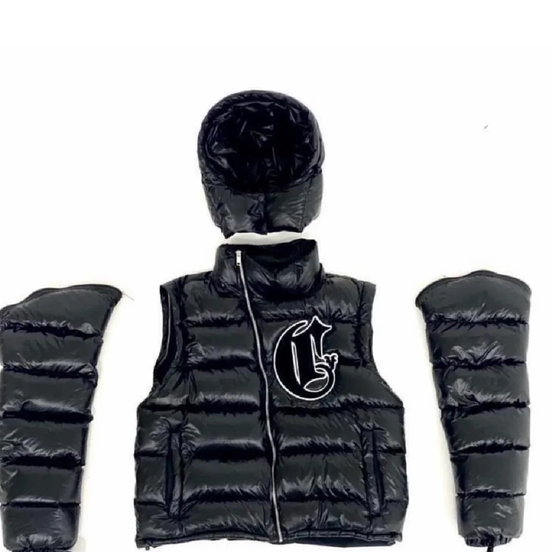 corvidae black down jacket - 90