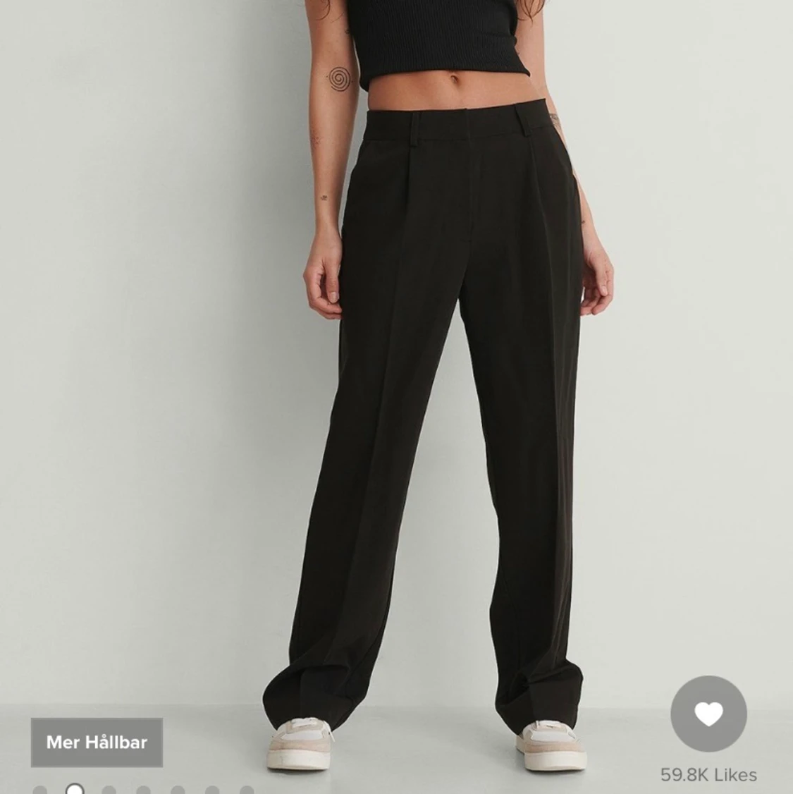 Svarta kostymbyxor