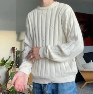 Nautica Sweater - Knit sweater från nautica typ beige/vit