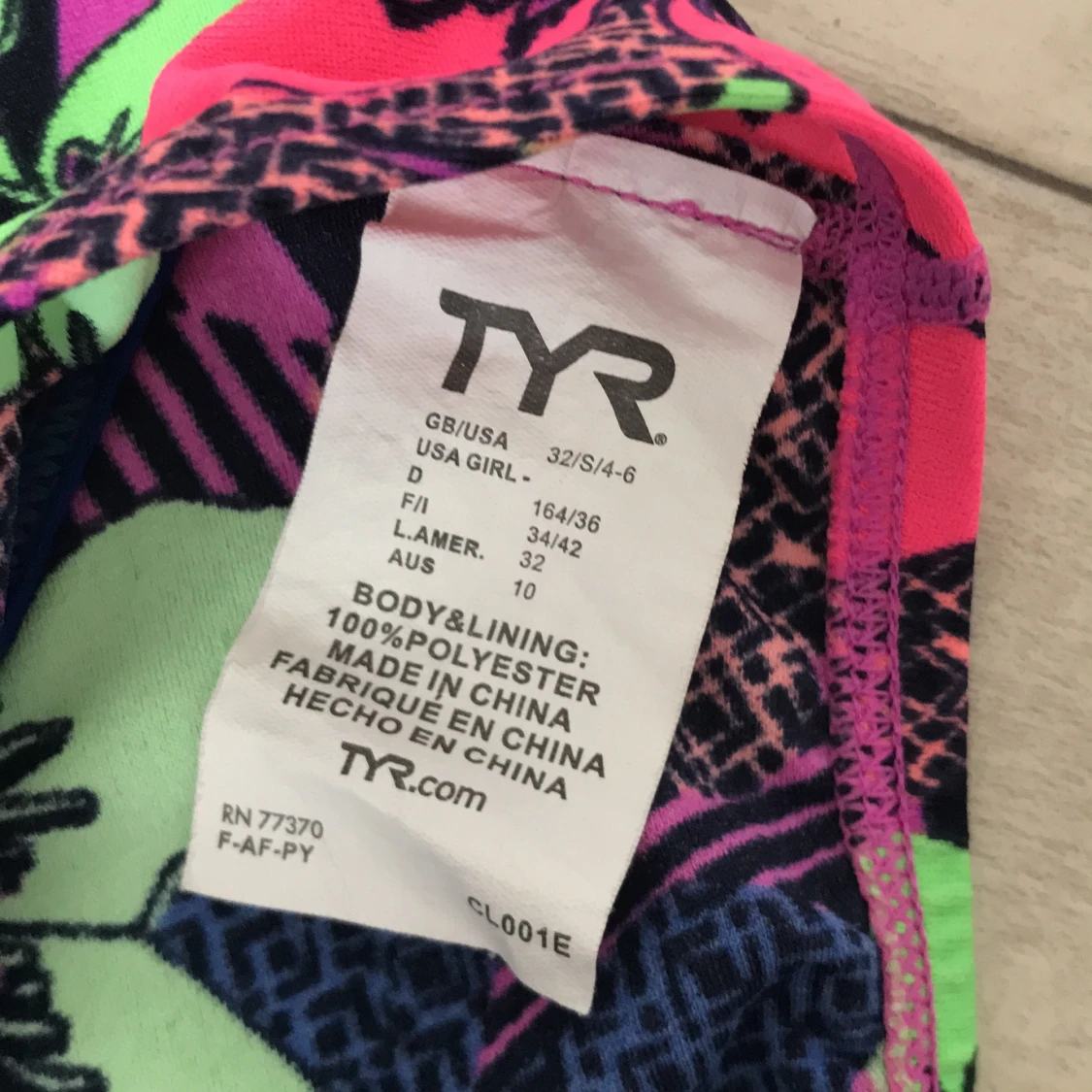 TYR TRÄNINGSBADDRÄKT  - 91