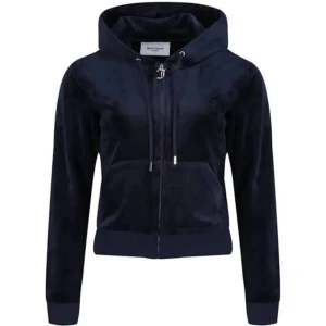 Mörkblå juicy kofta  - Superfin juicy kofta! Säljer därför att koftorna inte kommer till användning för min del och har inte de blå byxorna💘 Priset kan diskuteras! Skriv för egna bilder! 