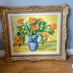 Tavla  - En fin tavla med handmålade 