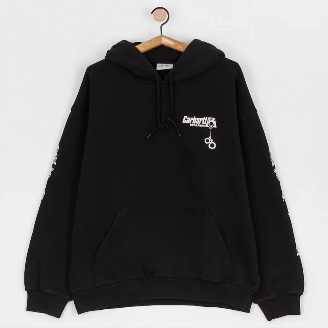 Carhartt WIP – Svart huvtröja med Scramb - 90