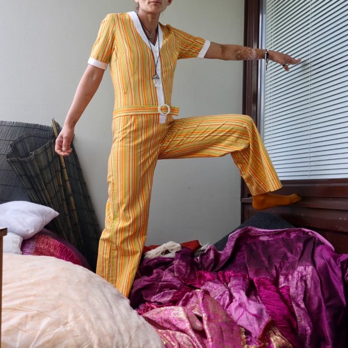 Vintage byxdress xs 70s - 90