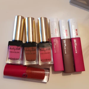 Maybelline, Giorgio armani, YSL - Går ej att se hur mycket som är kvar, men skulle tro att det är hälften ungefär. 30kr st eller alla för 80kr