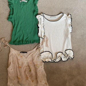 Zara toppar  - Hej! Säljer dessa tre toppar från zara, hör av dig om du är intresserad av en eller fler av dom!! Alla 3 kostar samma❤️