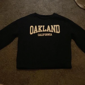 Sweatshirt från SHEIN i storlek xs/34 - Säljer denna superfina mörkblå sweatshirt från SHEIN eftersom den aldrig kommer till användning. Inte använd många gånger och i väldigt bra skick! Köpte för 129 och säljer för 40. 