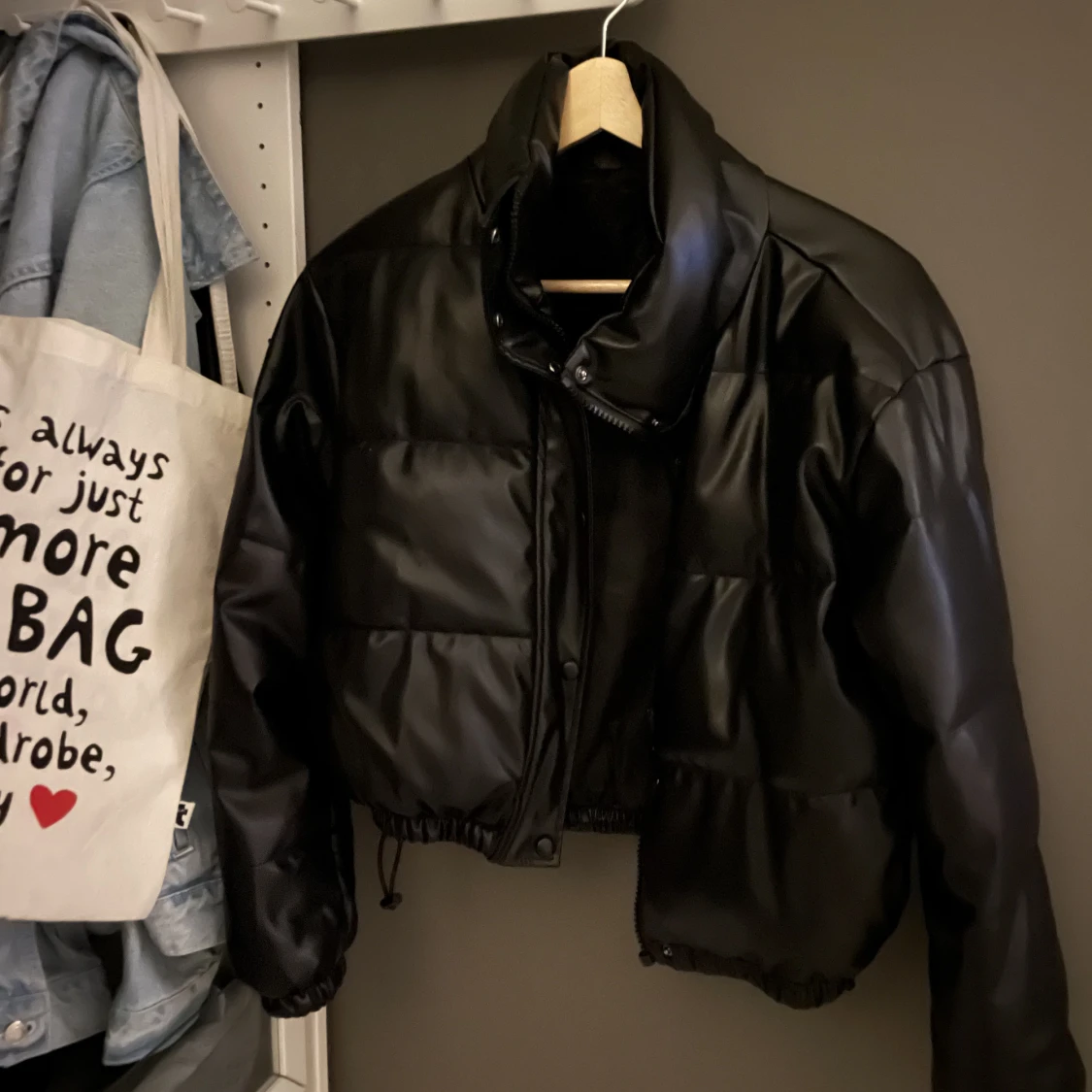 Fake läder jacka - 90
