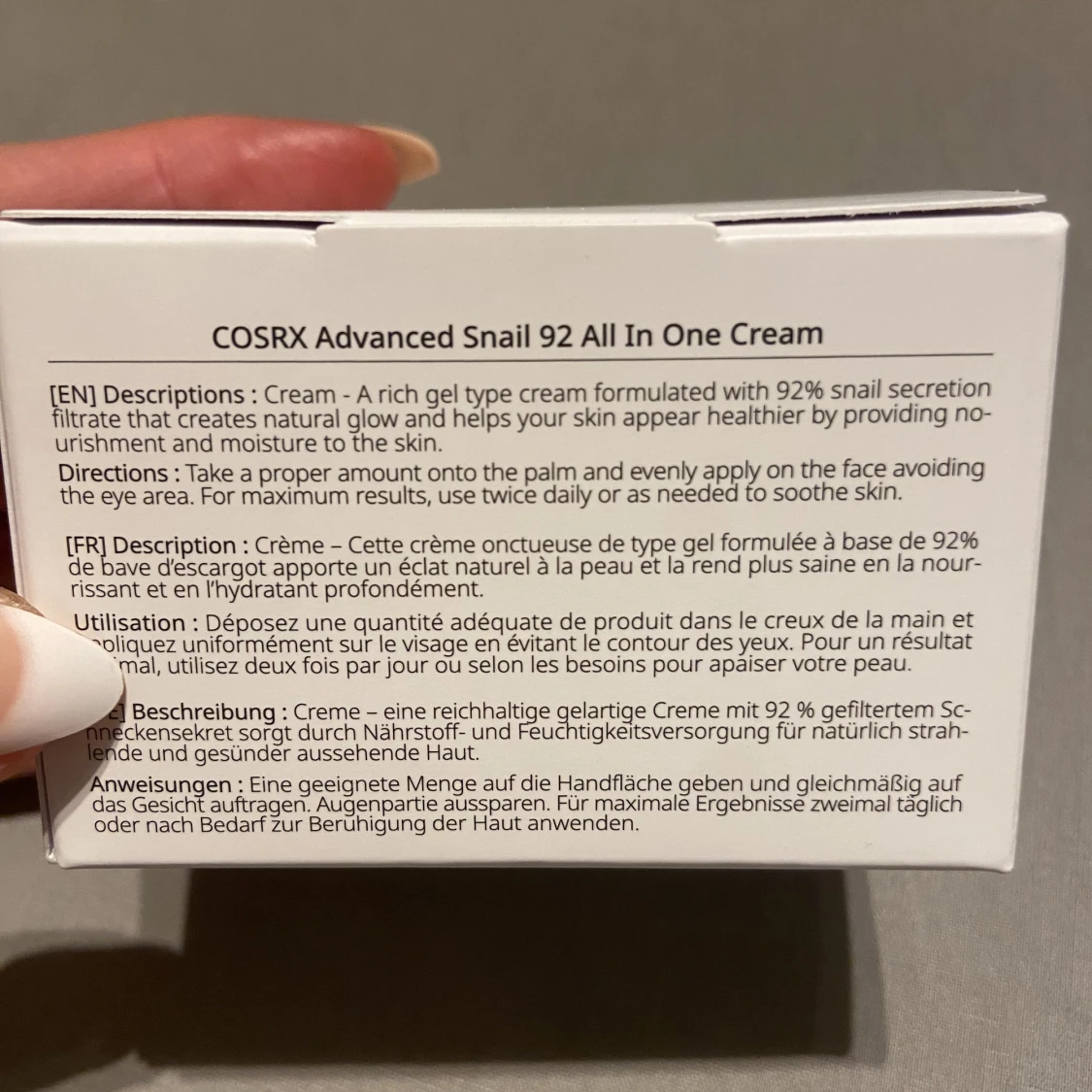 COSRX snail mucin - 91