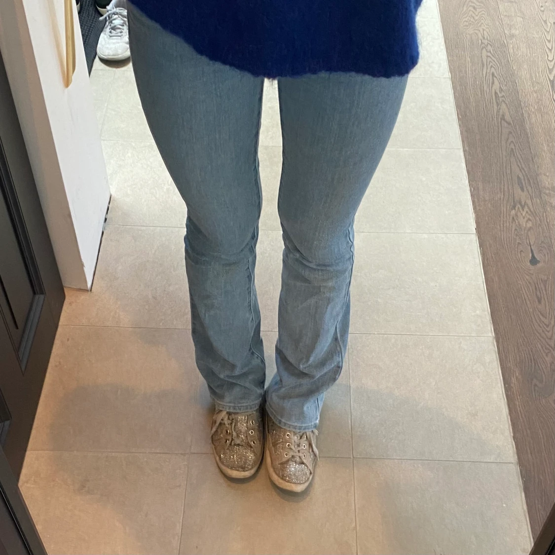 Lågmidjade bootcut jeans - 91