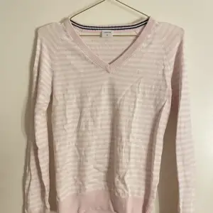 Långärmad vit/rosa tröja!